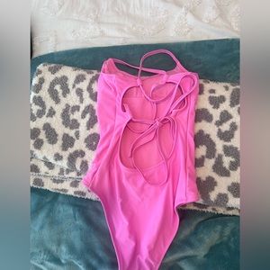 pink one piece